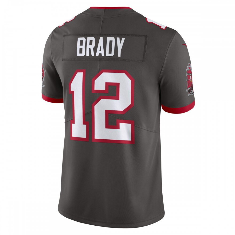 Tom Brady Tampa Bay Buccaneers Nike Alternate Vapor Untouchable Limited Jersey - Pewter-GridironStore